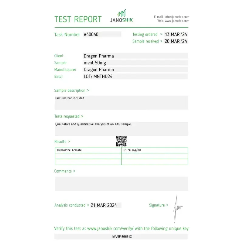 ment 50 laboratory test report